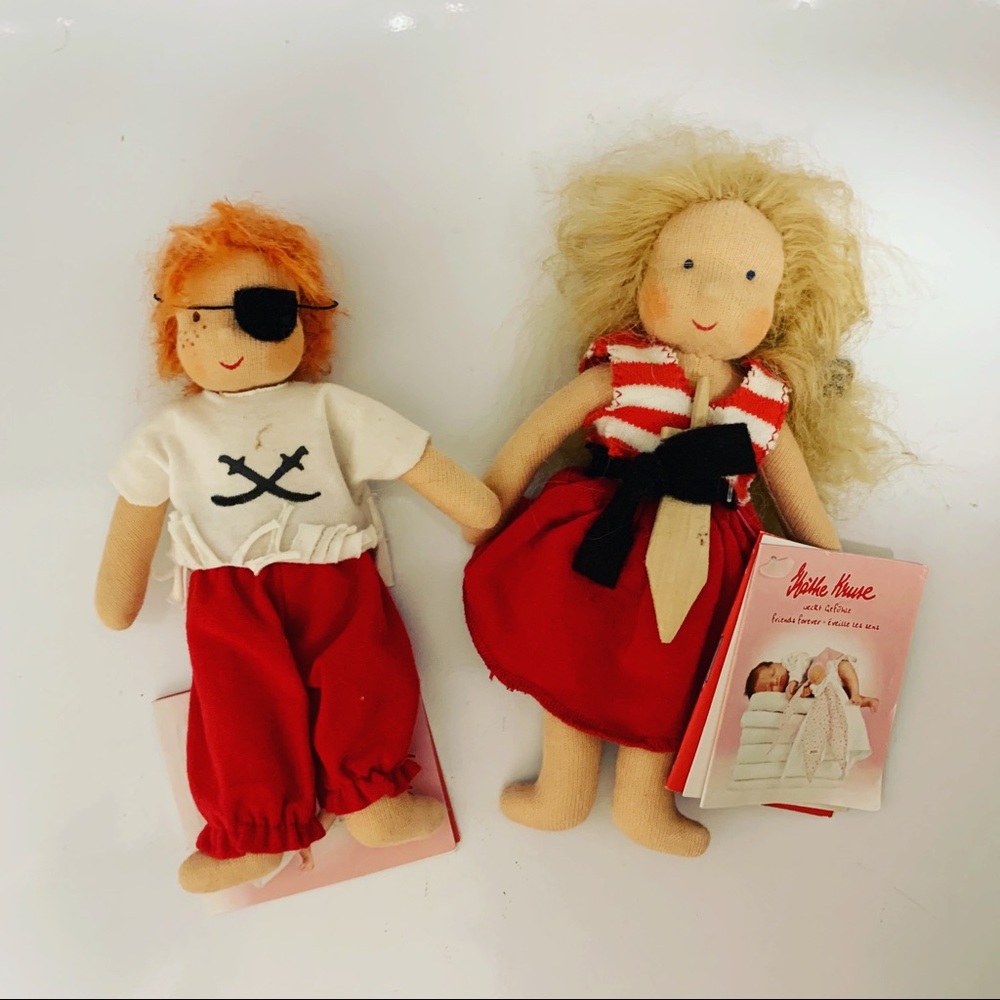 Käthe Kruse Waldorf Dolls (pair) Pirate girl/ boy